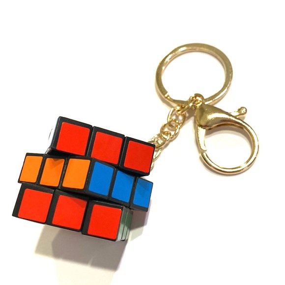 Rubiks Cube Keychain Toy Purse Charm - Picture 6 of 6
